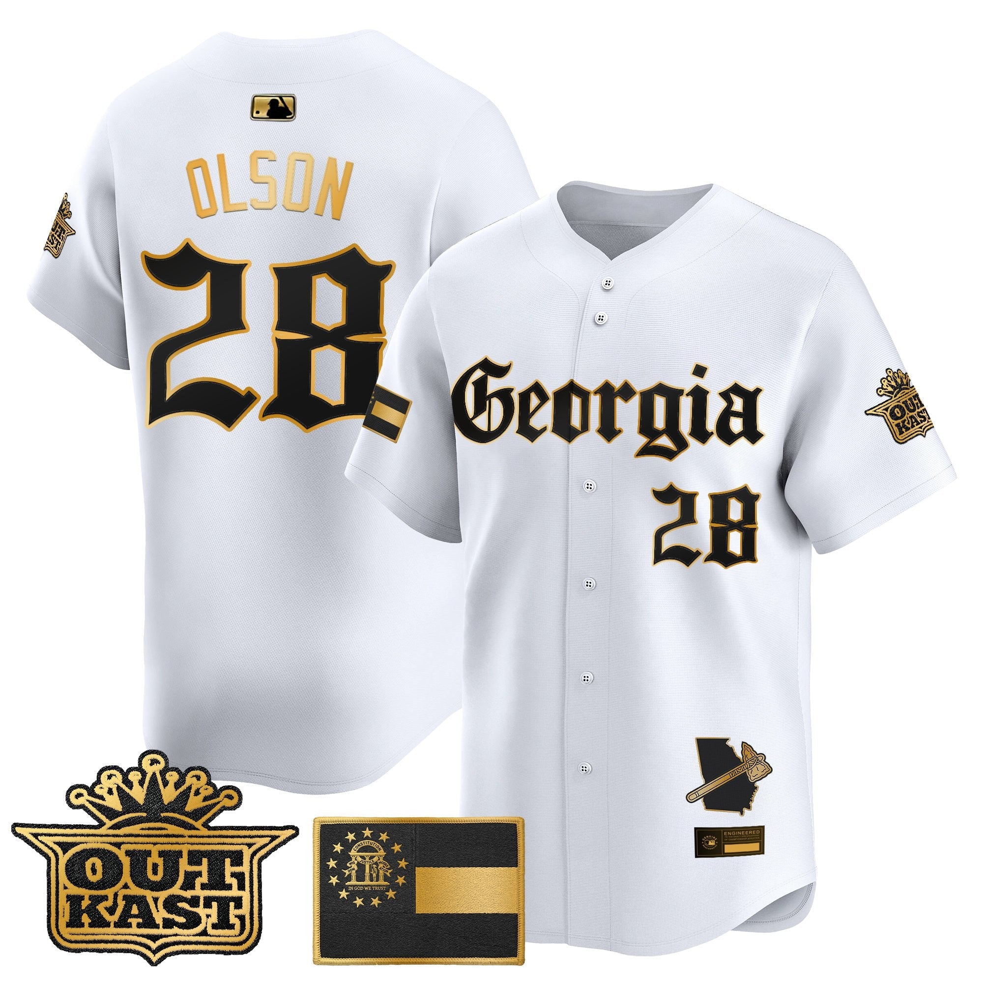 Men's Atlanta Braves 'Georgia x Outkast Gothic Edition' Vapor Premier Limited Jersey - All Stitched