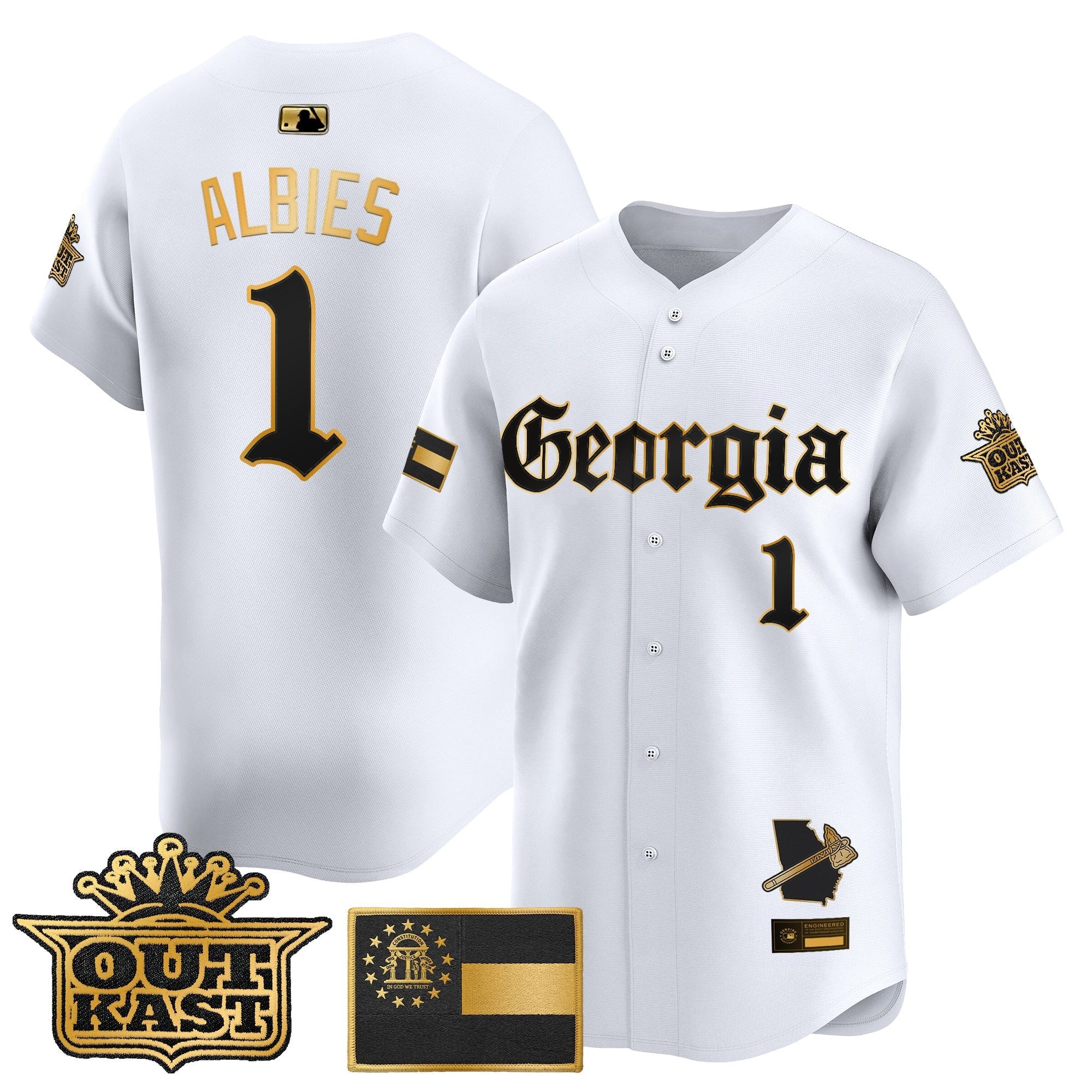 Men's Atlanta Braves 'Georgia x Outkast Gothic Edition' Vapor Premier Limited Jersey - All Stitched