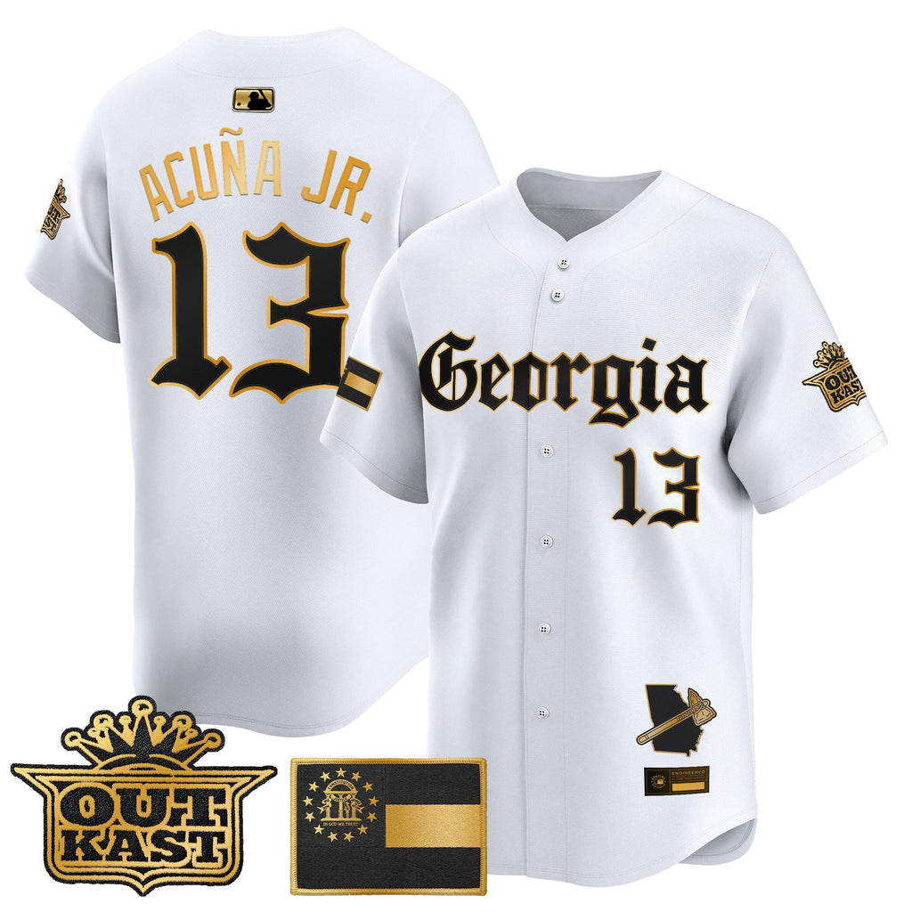 Men's Atlanta Braves 'Georgia x Outkast Gothic Edition' Vapor Premier Limited Jersey - All Stitched