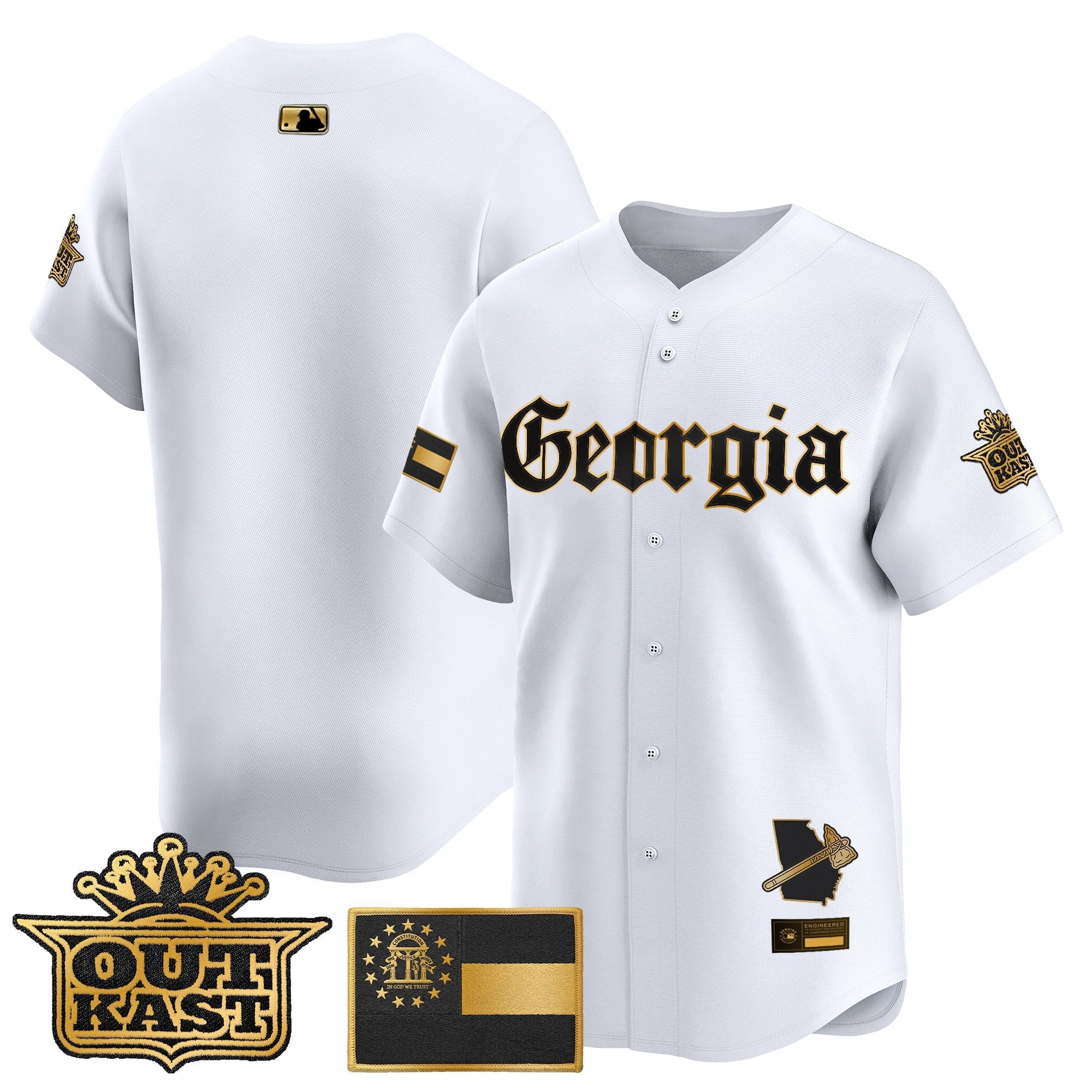 Men's Atlanta Braves 'Georgia x Outkast Gothic Edition' Vapor Premier Limited Jersey - All Stitched