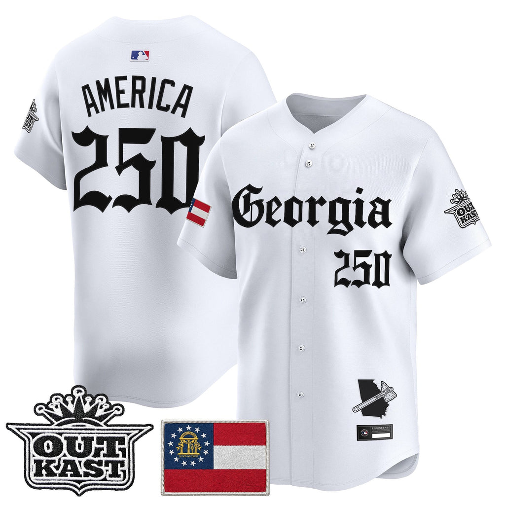Men's Atlanta Braves 'Georgia x Outkast Gothic Edition' Vapor Premier Limited Jersey - All Stitched