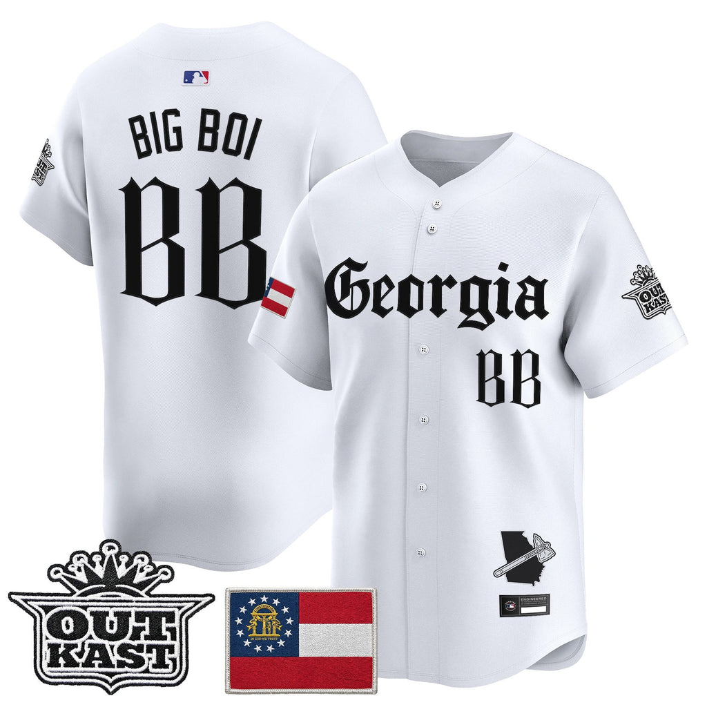 Men's Atlanta Braves 'Georgia x Outkast Gothic Edition' Vapor Premier Limited Jersey - All Stitched