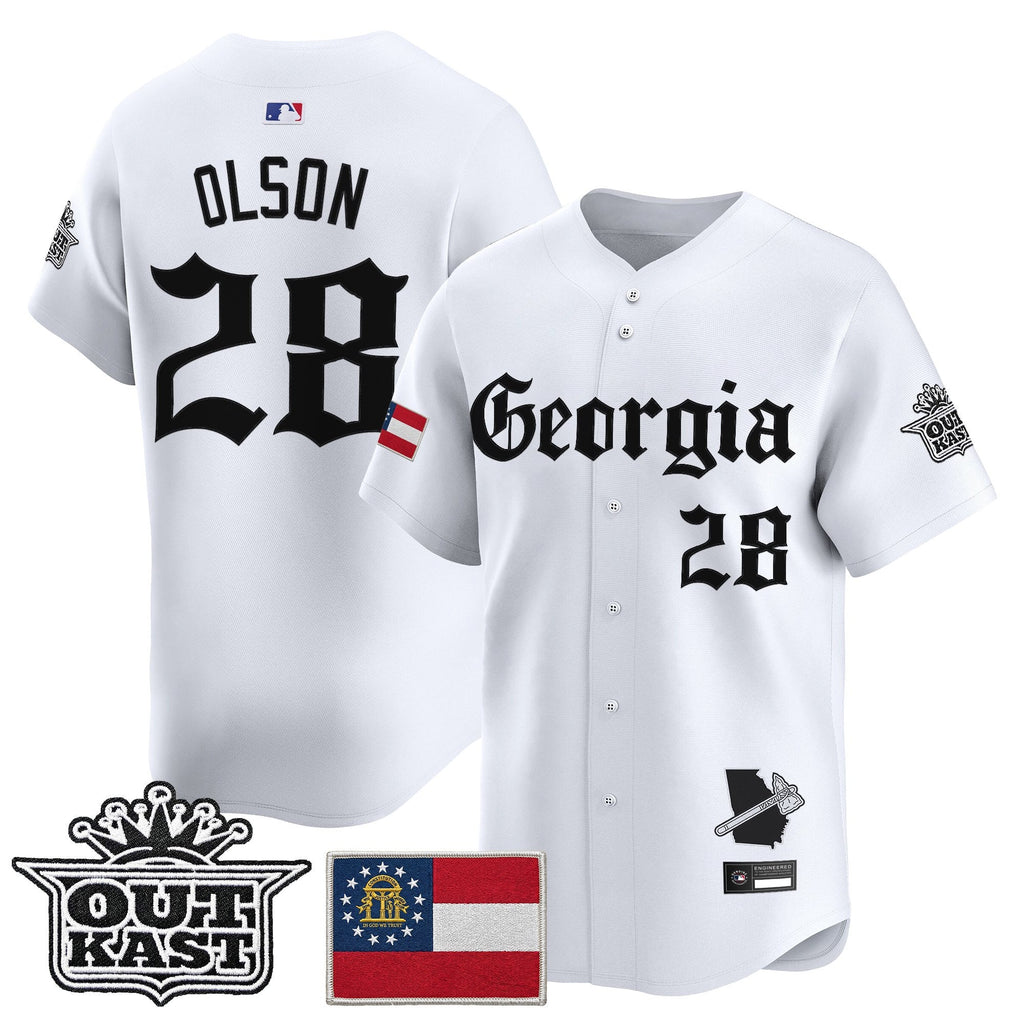 Men's Atlanta Braves 'Georgia x Outkast Gothic Edition' Vapor Premier Limited Jersey - All Stitched