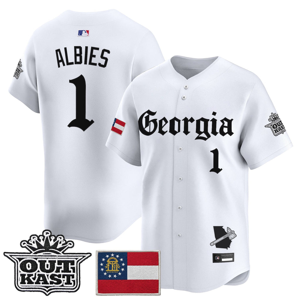 Men's Atlanta Braves 'Georgia x Outkast Gothic Edition' Vapor Premier Limited Jersey - All Stitched
