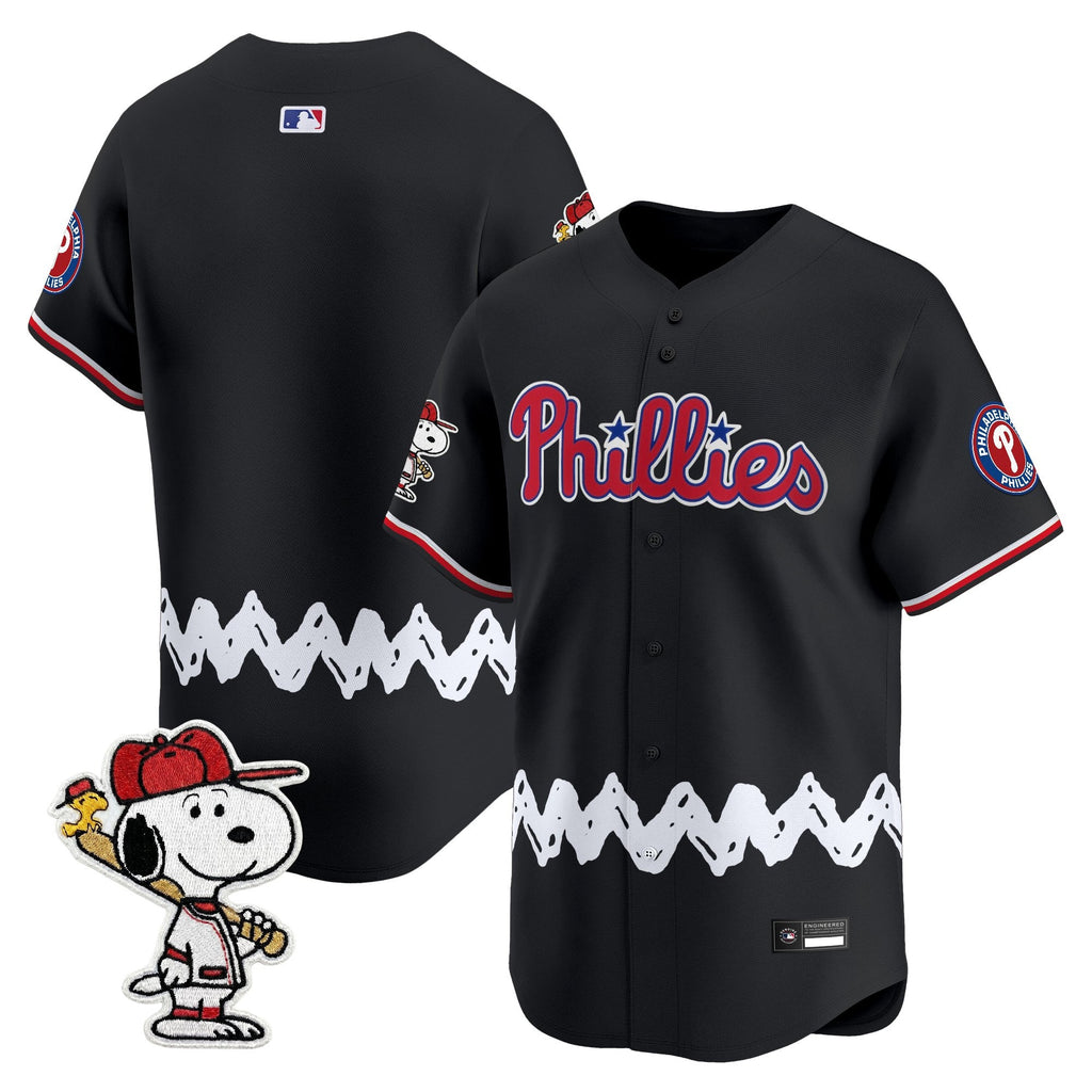 Men's Philadelphia Phillies x Peanuts Vapor Premier Limited Jersey - Stitched
