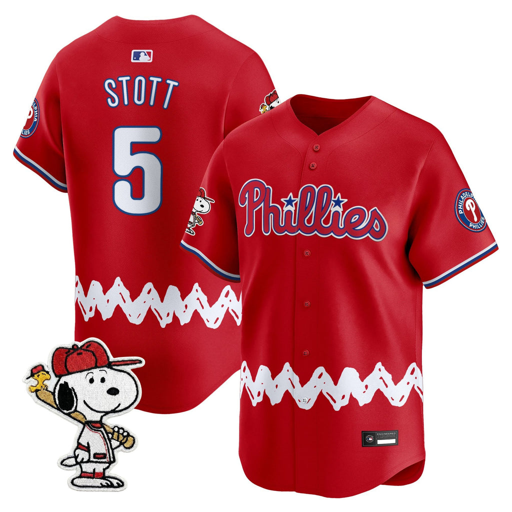 Men's Philadelphia Phillies x Peanuts Vapor Premier Limited Jersey - Stitched