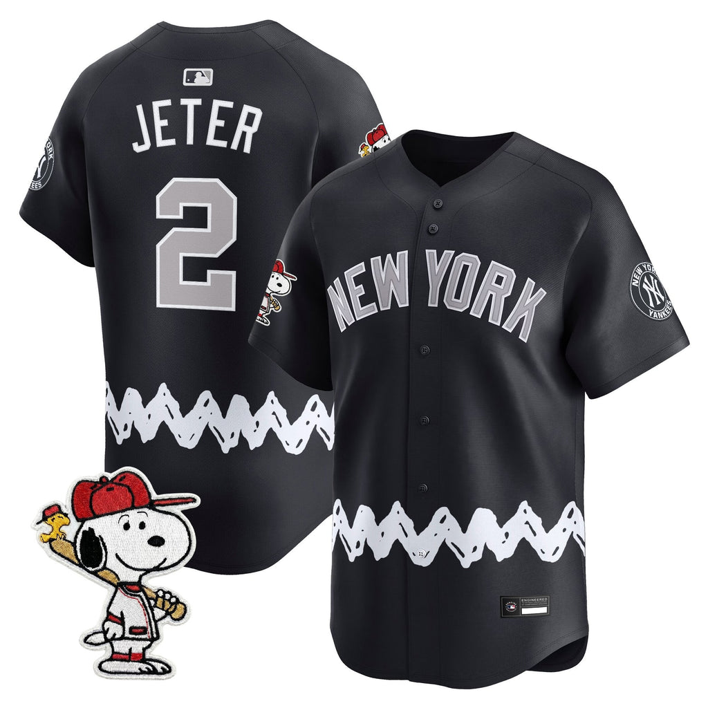Men's Yankees x Peanuts Vapor Premier Limited Jersey - Stitched