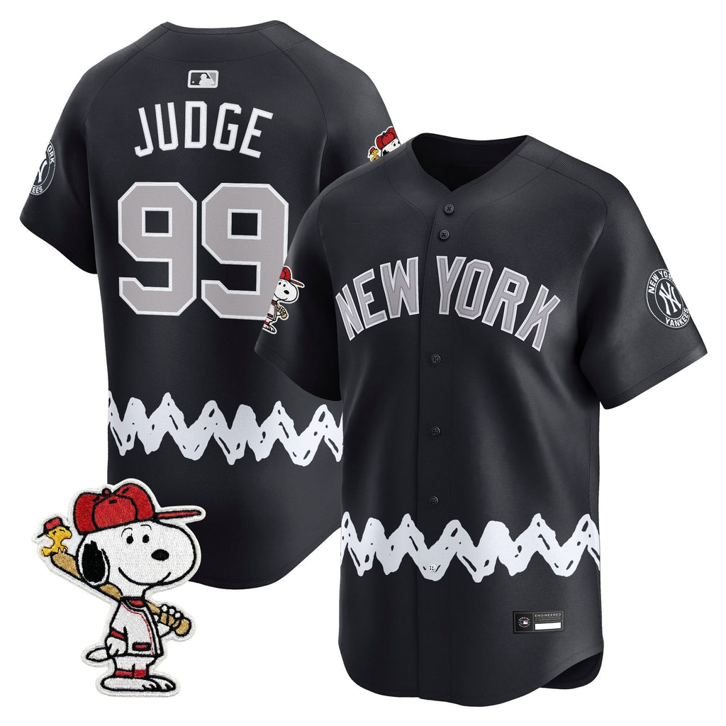 Men's Yankees x Peanuts Vapor Premier Limited Jersey - Stitched