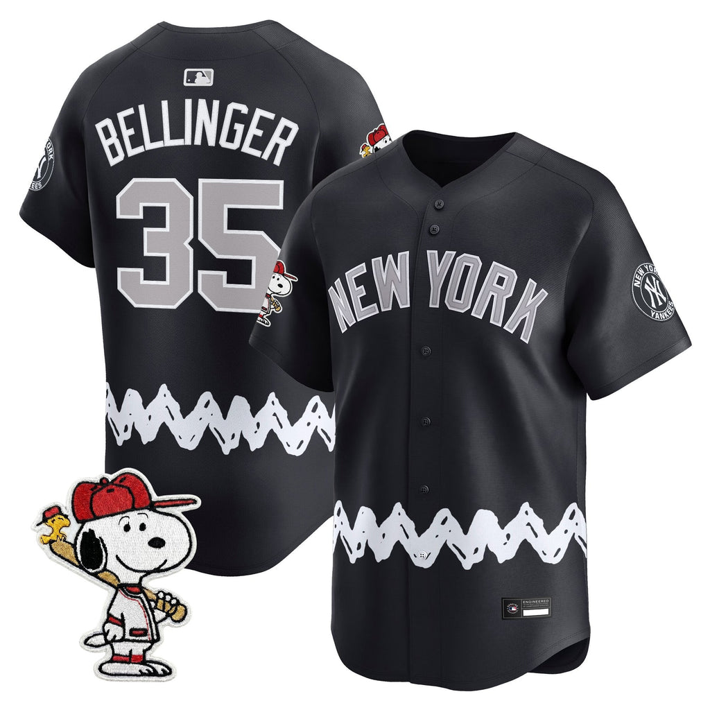 Men's Yankees x Peanuts Vapor Premier Limited Jersey - Stitched
