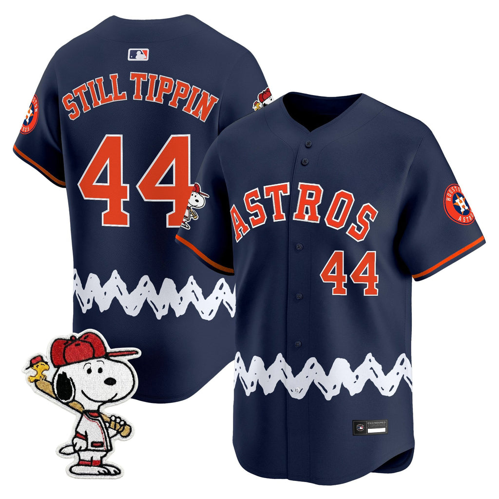Men's Houston Astros x Peanuts Vapor Premier Limited Jersey - Stitched