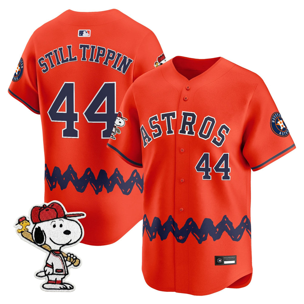 Men's Houston Astros x Peanuts Vapor Premier Limited Jersey - Stitched