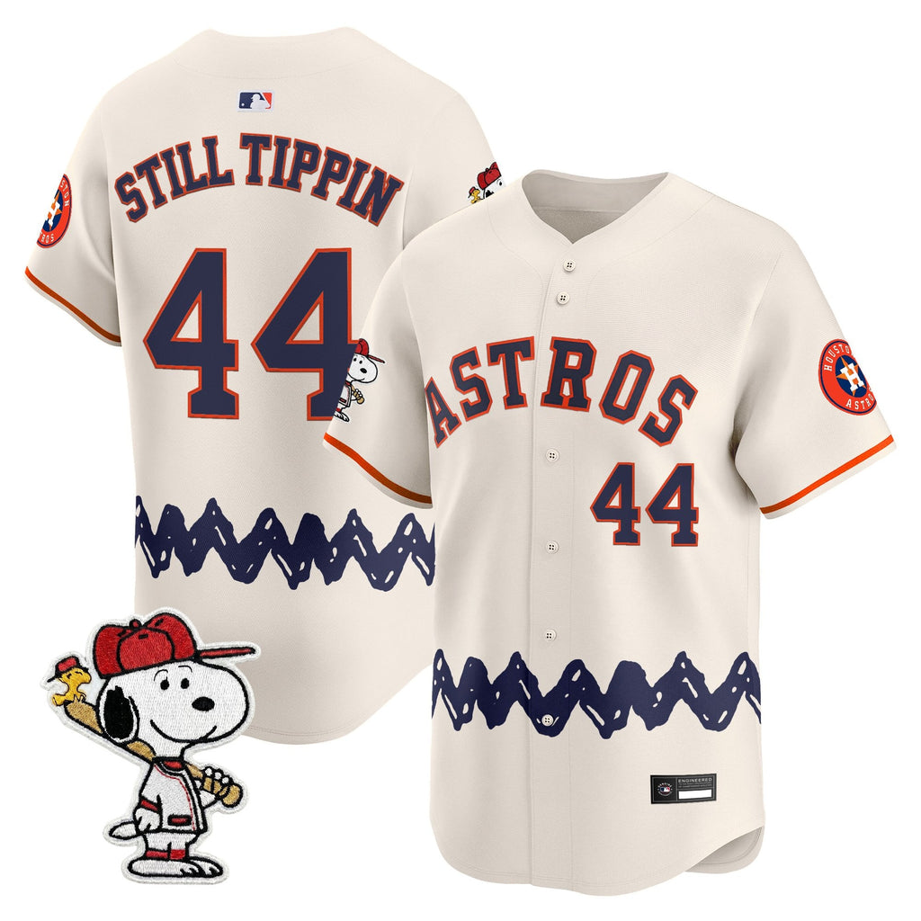 Men's Houston Astros x Peanuts Vapor Premier Limited Jersey - Stitched