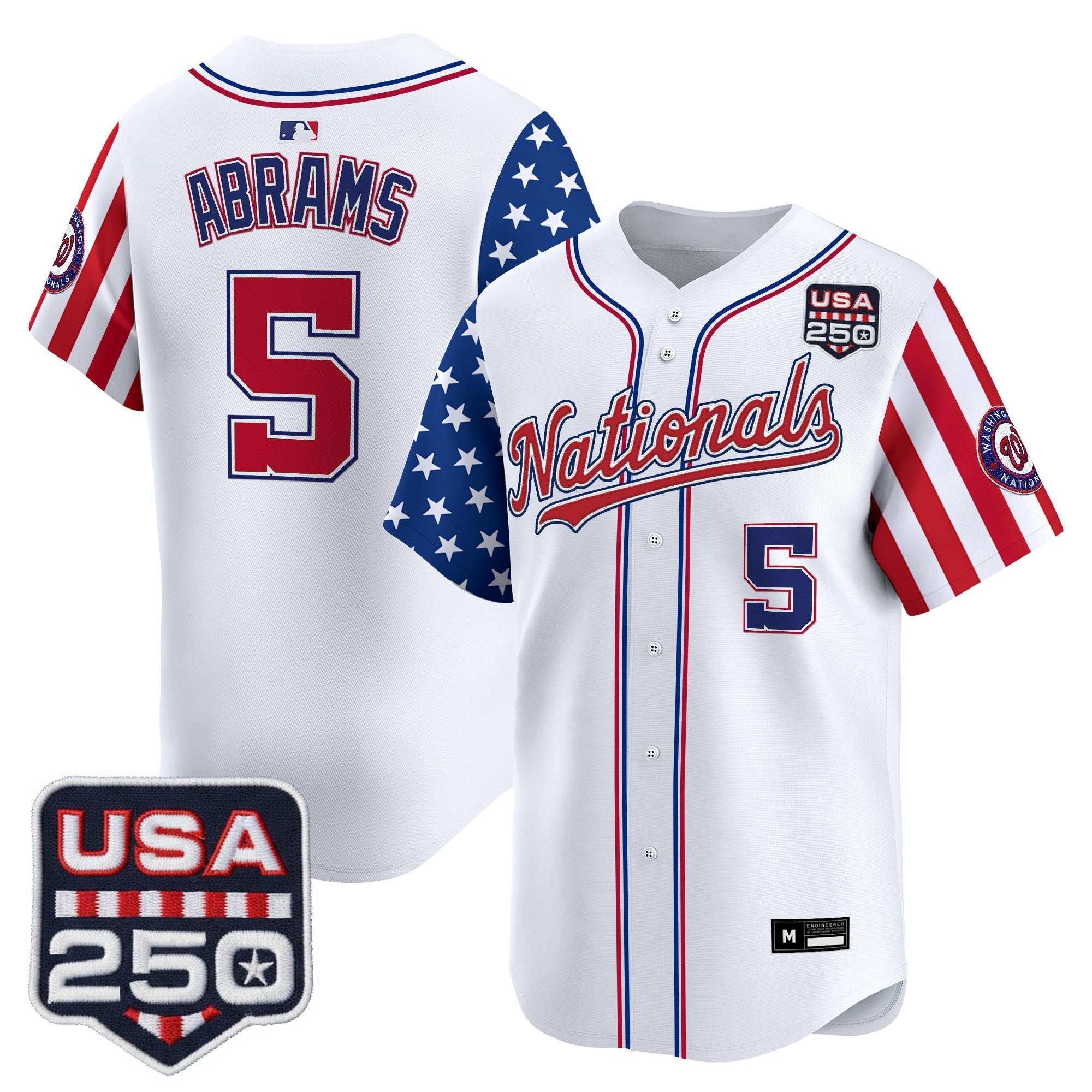 Men's Washington Nationals "America 250 Edition" Vapor Premier Limited Jersey - All Stitched