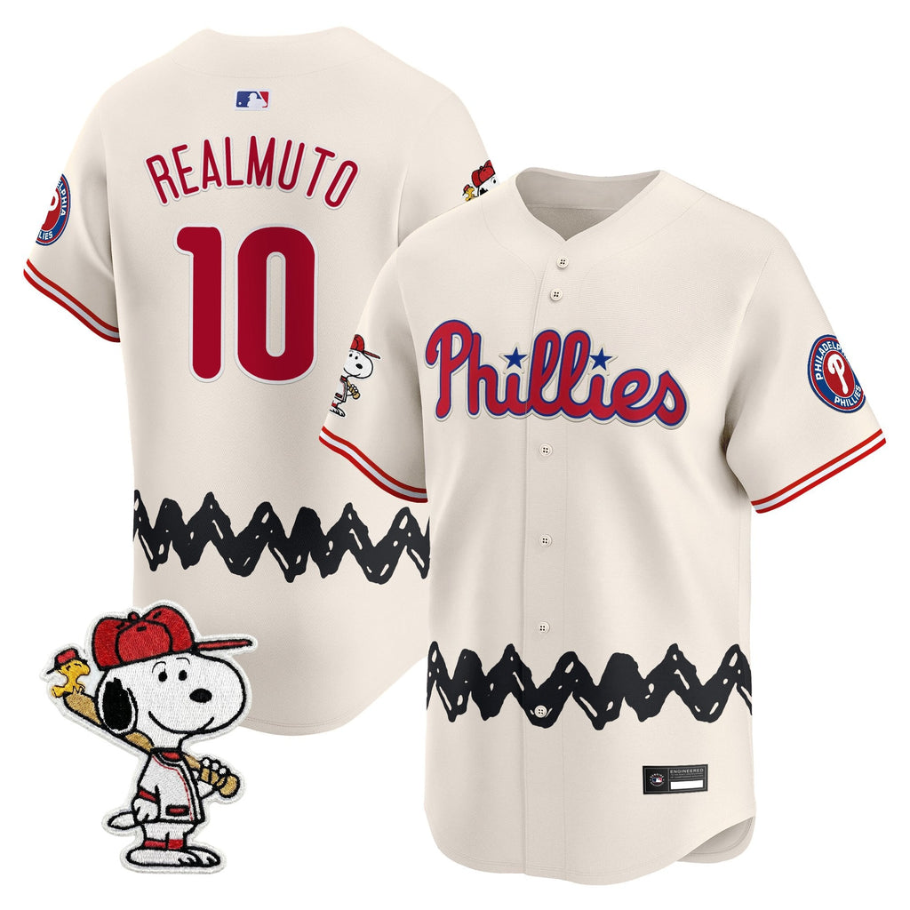 Men's Philadelphia Phillies x Peanuts Vapor Premier Limited Jersey - Stitched