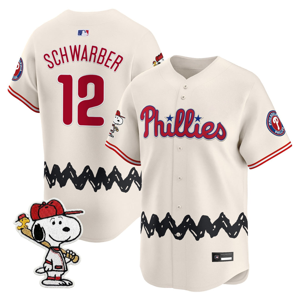 Men's Philadelphia Phillies x Peanuts Vapor Premier Limited Jersey - Stitched