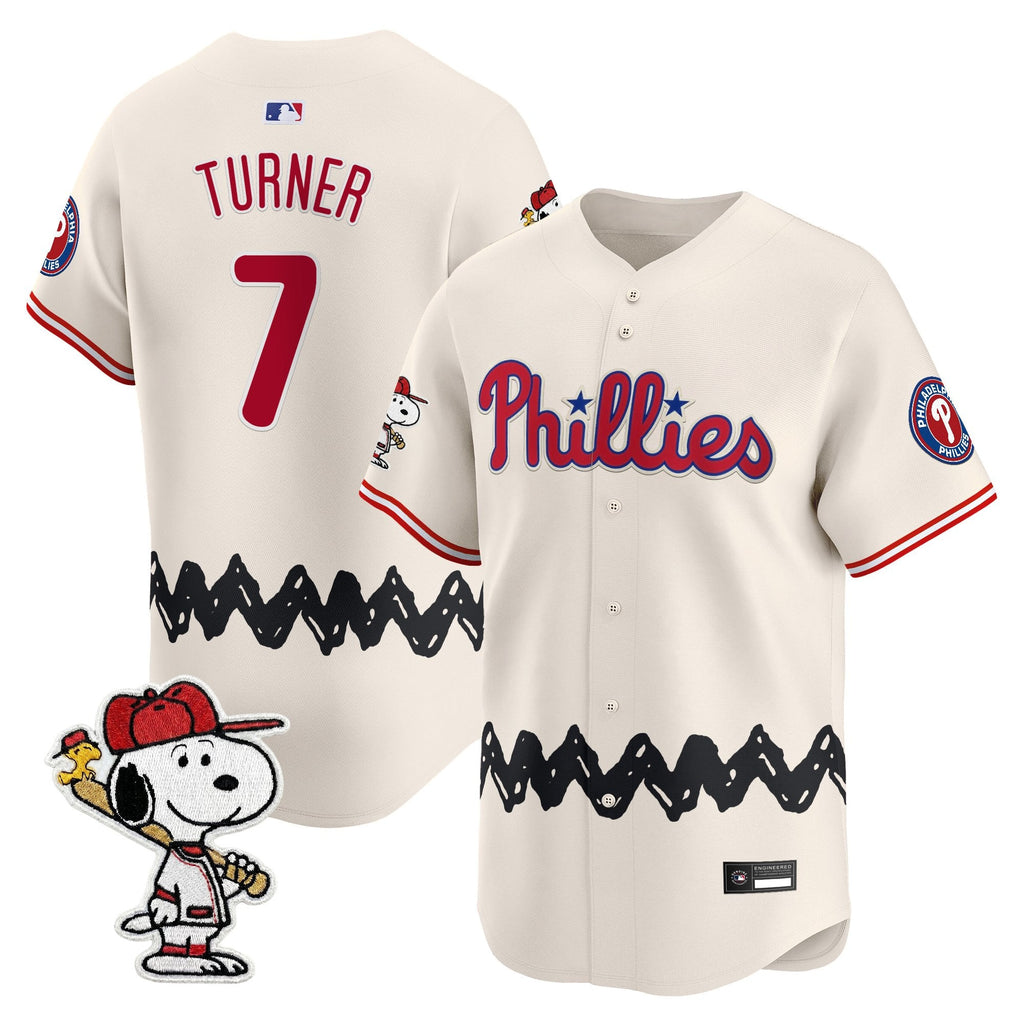 Men's Philadelphia Phillies x Peanuts Vapor Premier Limited Jersey - Stitched