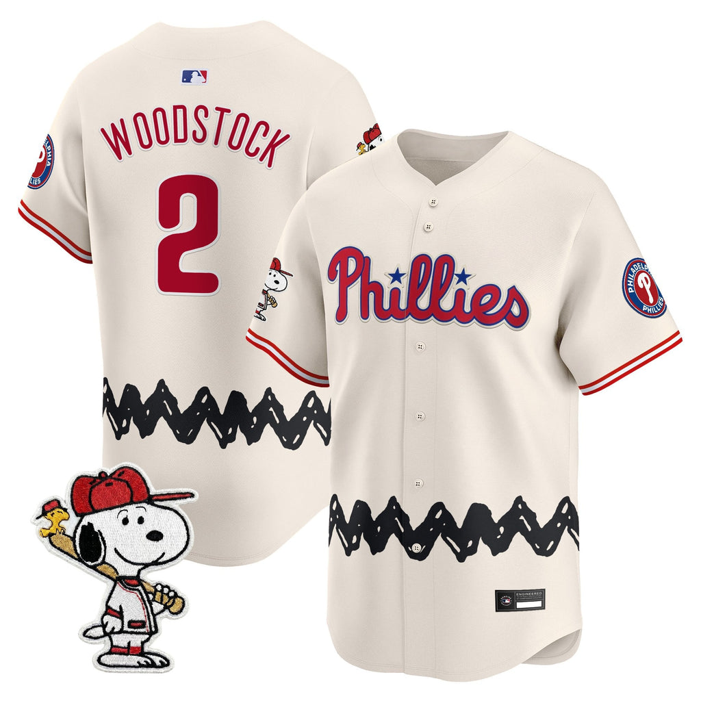 Men's Philadelphia Phillies x Peanuts Vapor Premier Limited Jersey - Stitched