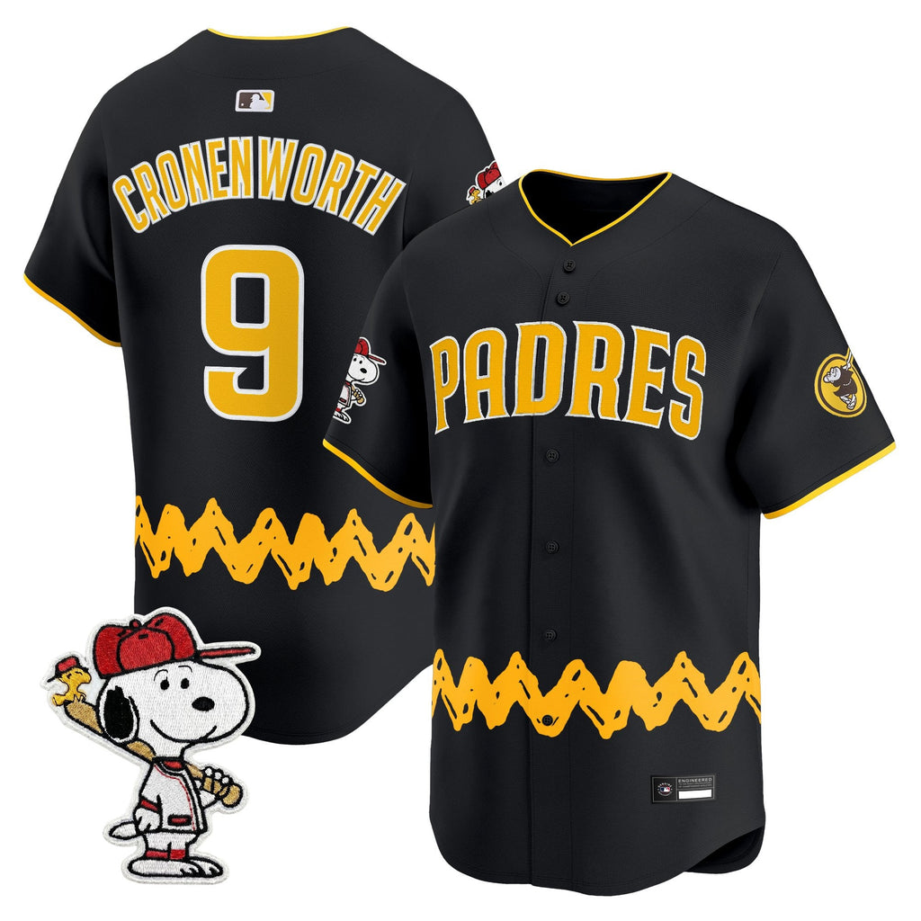 Men's Padres x Peanuts Vapor Premier Limited Jersey - Stitched