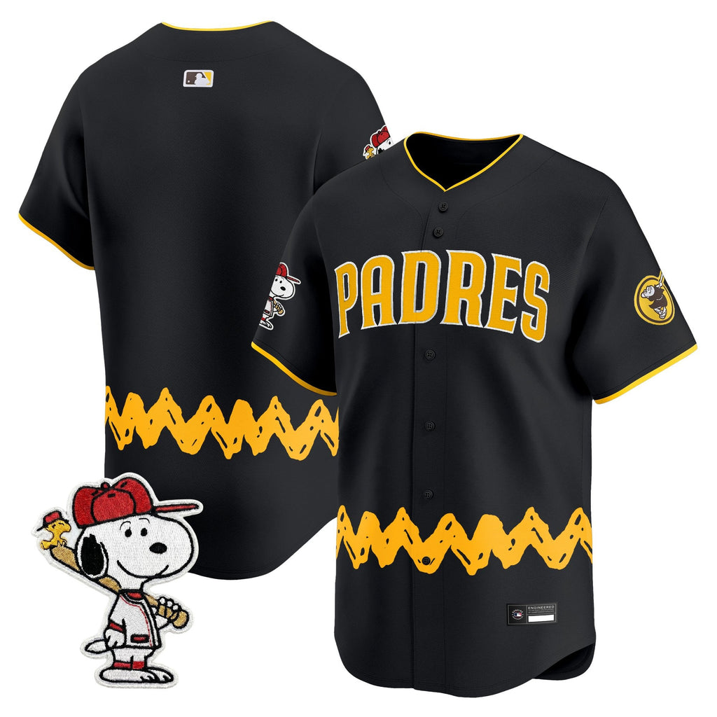 Men's Padres x Peanuts Vapor Premier Limited Jersey - Stitched