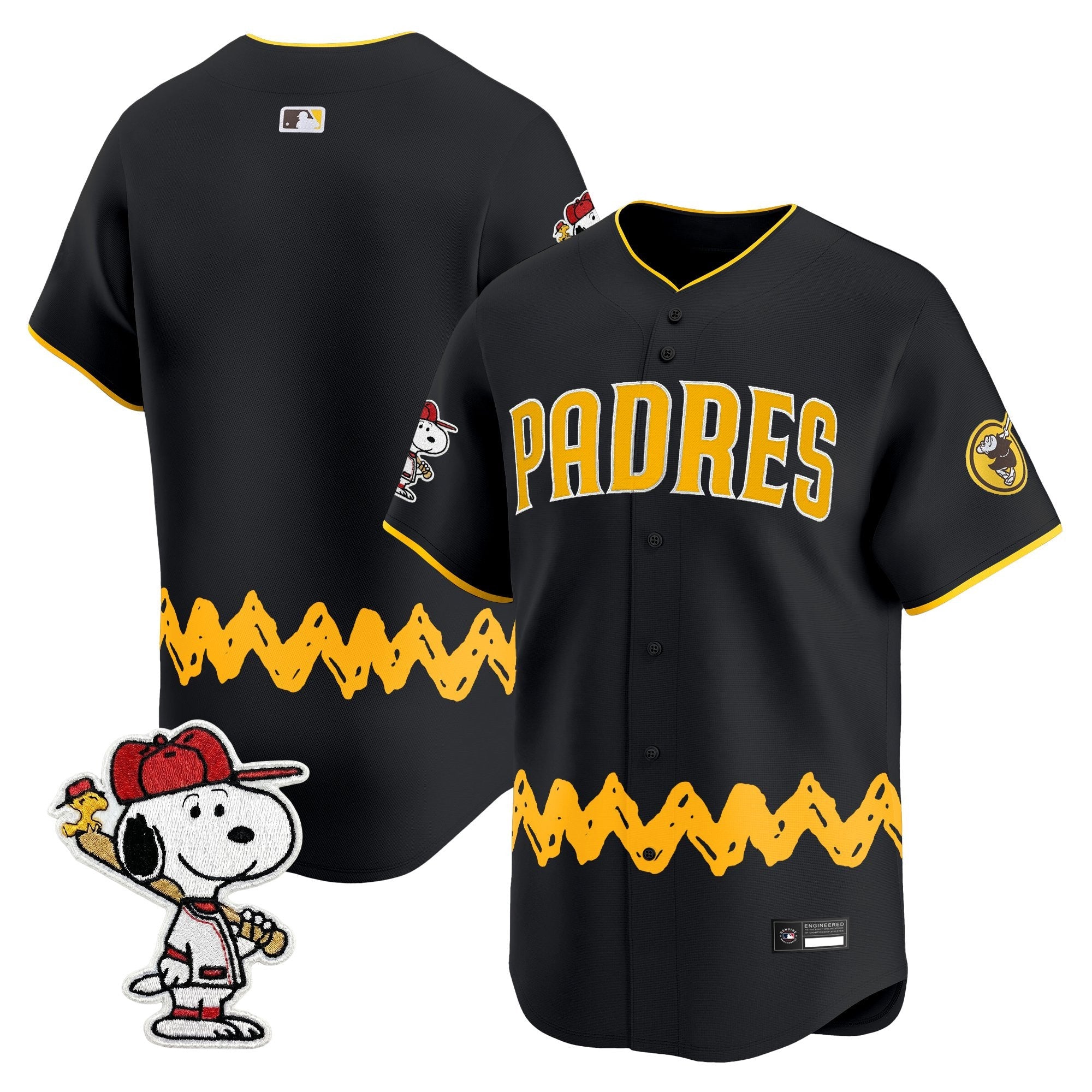 Men's Padres x Peanuts Vapor Premier Limited Jersey - Stitched