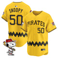 Men's Pittsburgh Pirates x Peanuts Vapor Premier Limited Jersey - Stitched