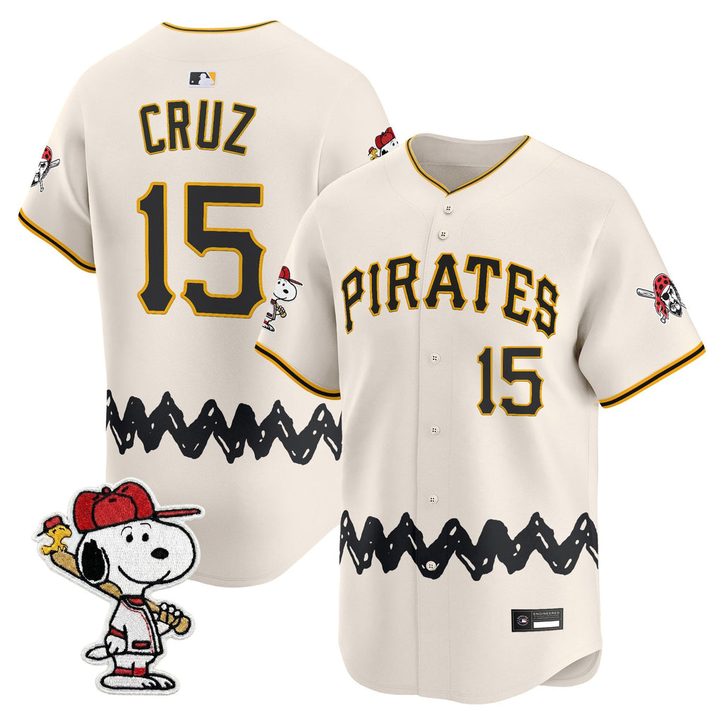 Men's Pittsburgh Pirates x Peanuts Vapor Premier Limited Jersey - Stitched