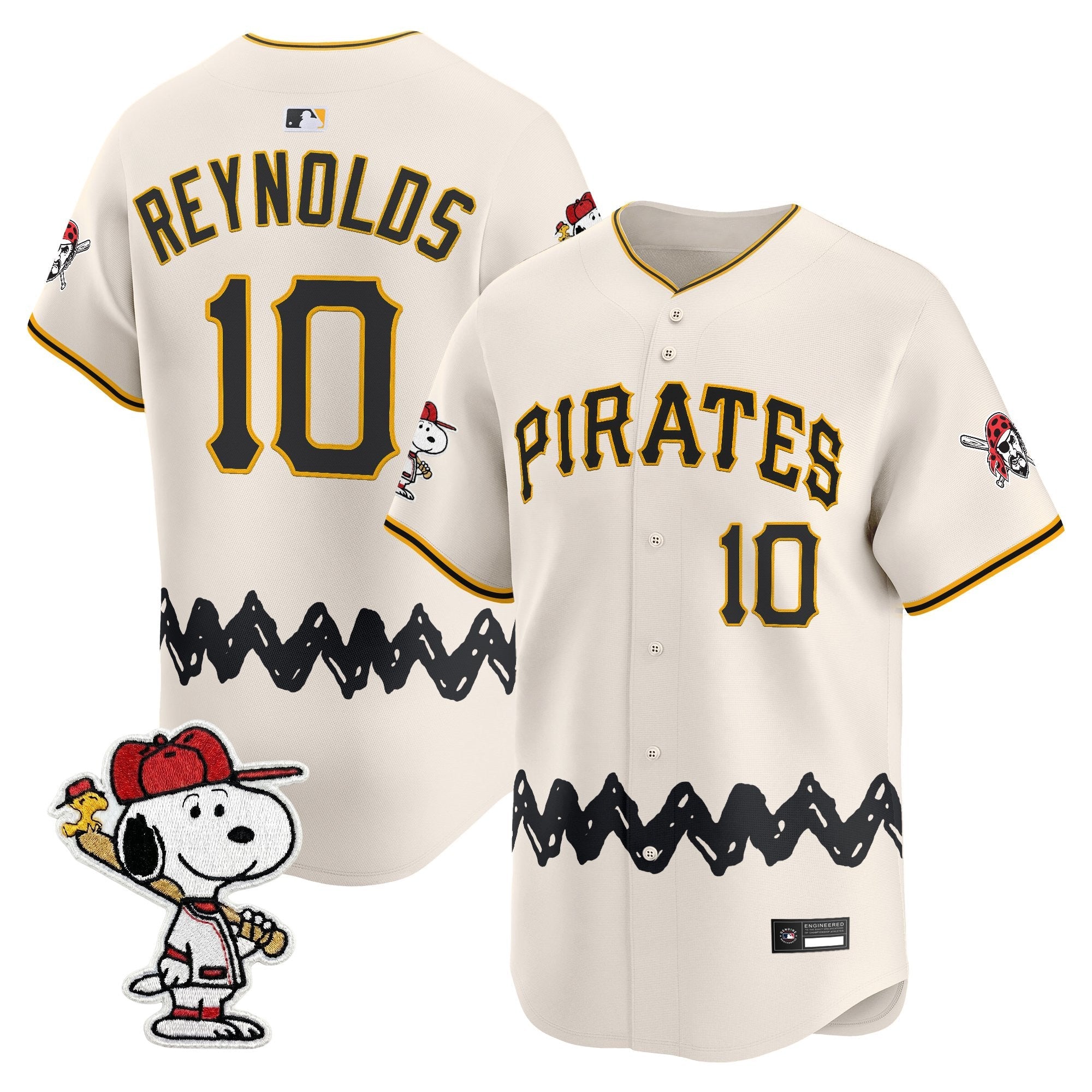 Men's Pittsburgh Pirates x Peanuts Vapor Premier Limited Jersey - Stitched