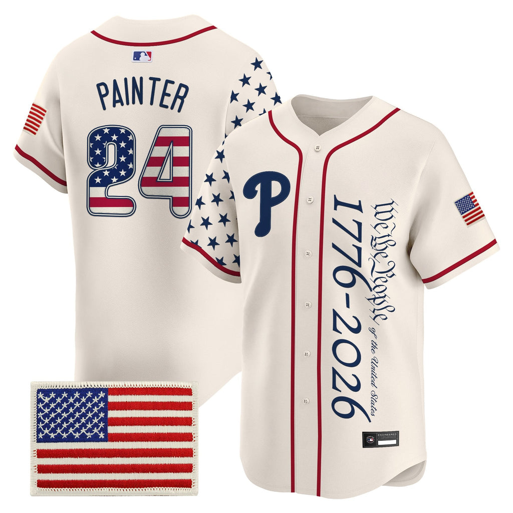 Men's Philadelphia Phillies "America 250 Edition" Vapor Premier Limited Jersey V2 - Stitched
