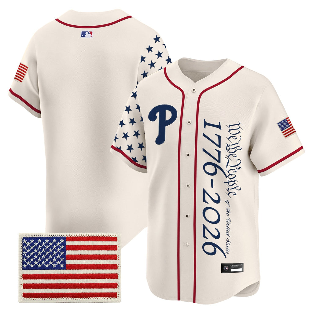 Men's Philadelphia Phillies "America 250 Edition" Vapor Premier Limited Jersey V2 - Stitched