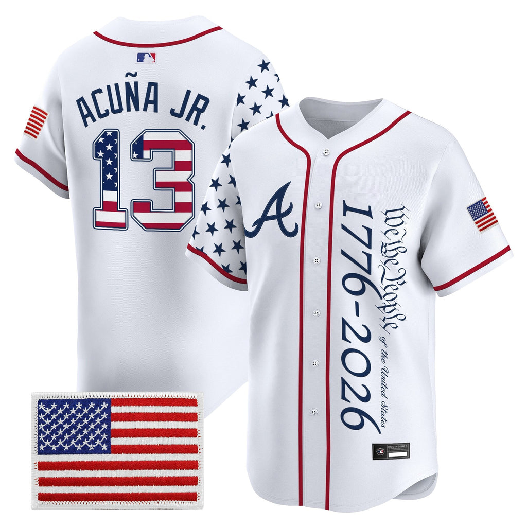 Men's Atlanta Braves "America 250 Edition" Vapor Premier Limited Jersey V2 - Stitched