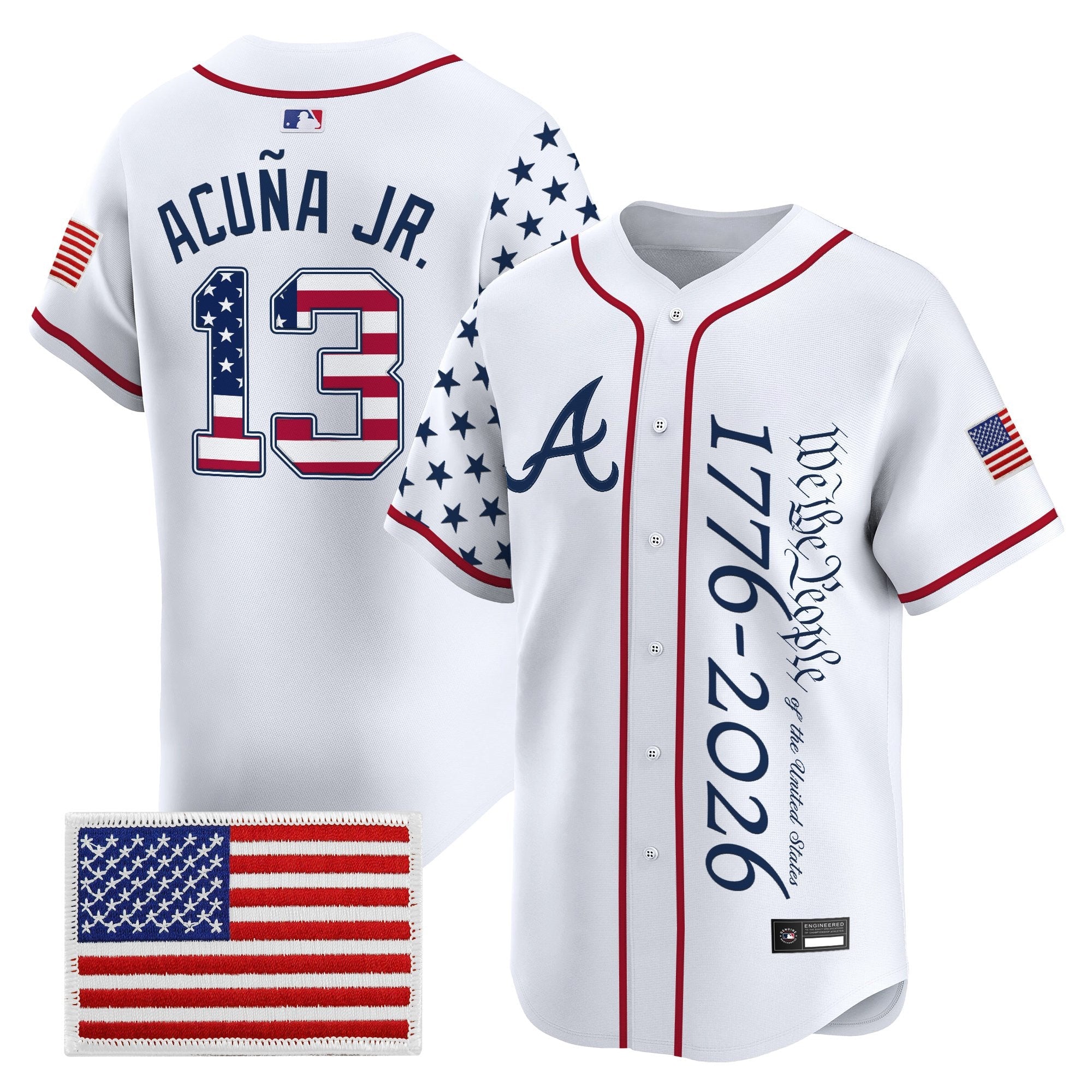 Men's Atlanta Braves "America 250 Edition" Vapor Premier Limited Jersey V2 - Stitched