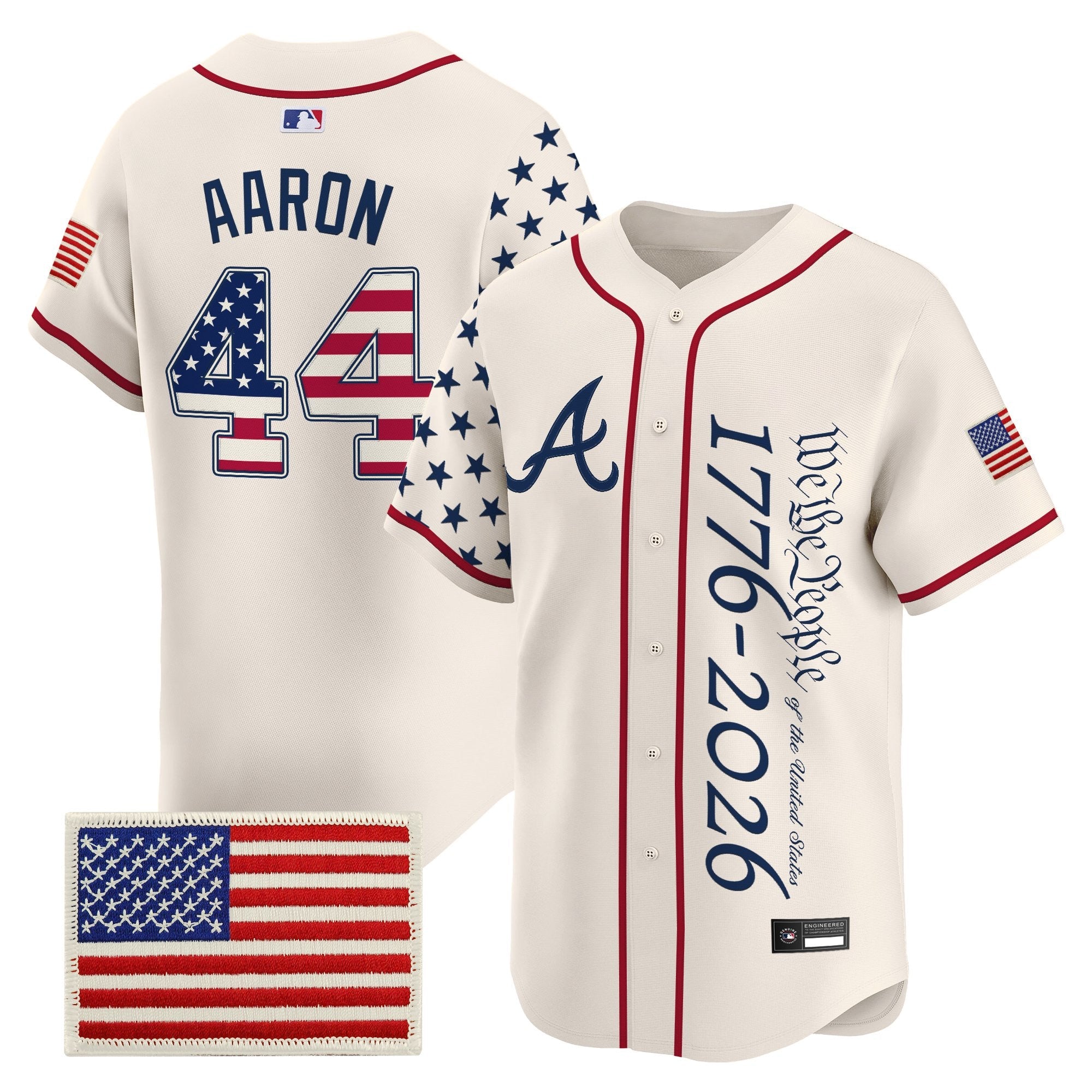 Men's Atlanta Braves "America 250 Edition" Vapor Premier Limited Jersey V2 - Stitched