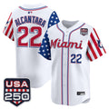 Men's Miami Marlins "America 250 Edition" Vapor Premier Limited Jersey - All Stitched