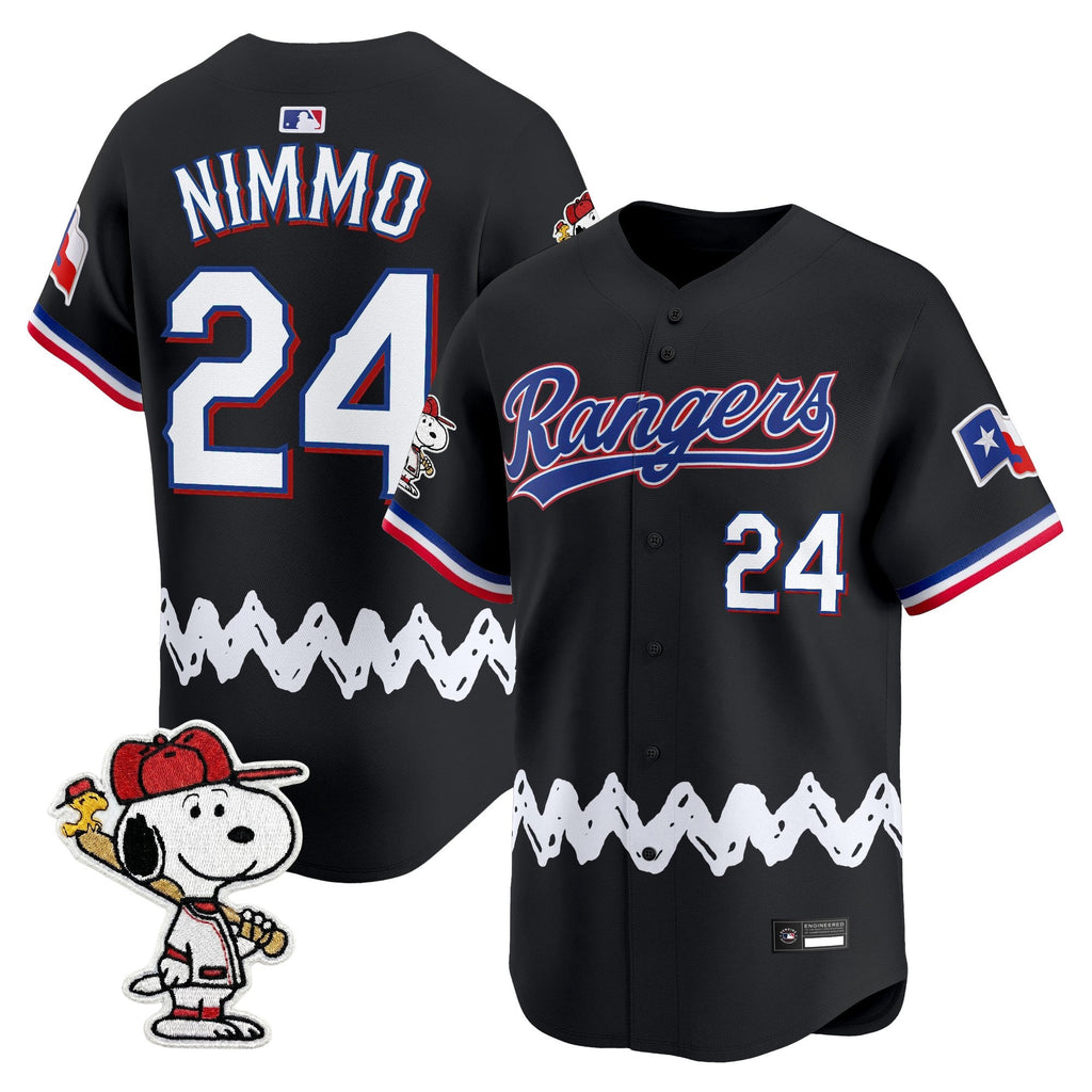 Men's Texas Rangers x Peanuts Vapor Premier Limited Jersey - Stitched