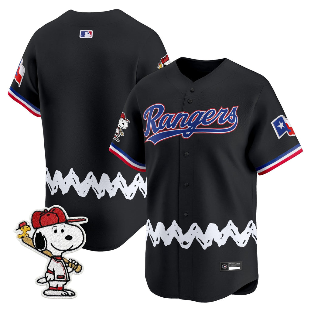 Men's Texas Rangers x Peanuts Vapor Premier Limited Jersey - Stitched