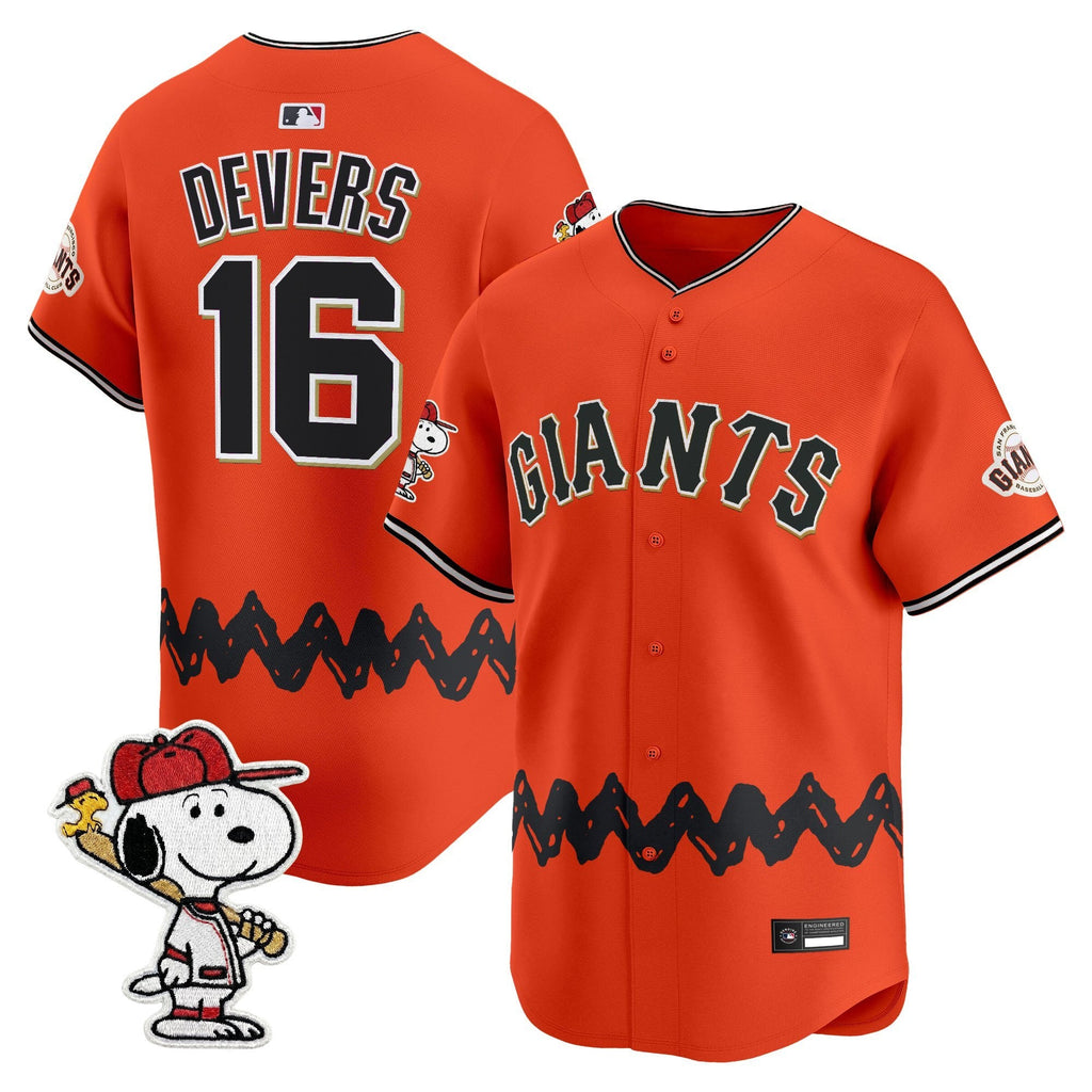 Men's San Francisco Giants x Peanuts Vapor Premier Limited Jersey - Stitched
