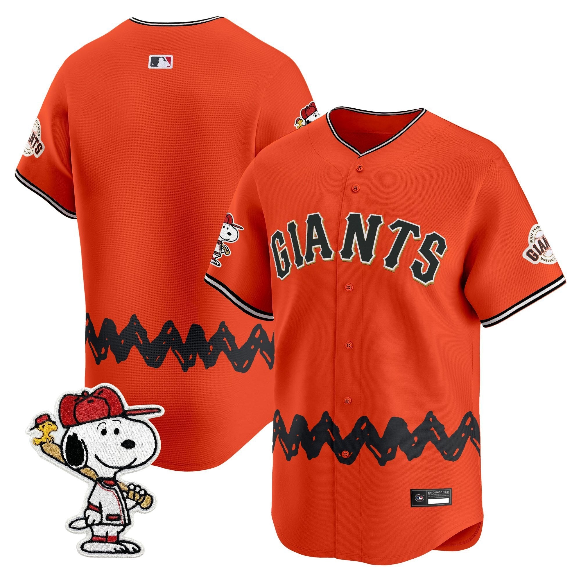 Men's San Francisco Giants x Peanuts Vapor Premier Limited Jersey - Stitched