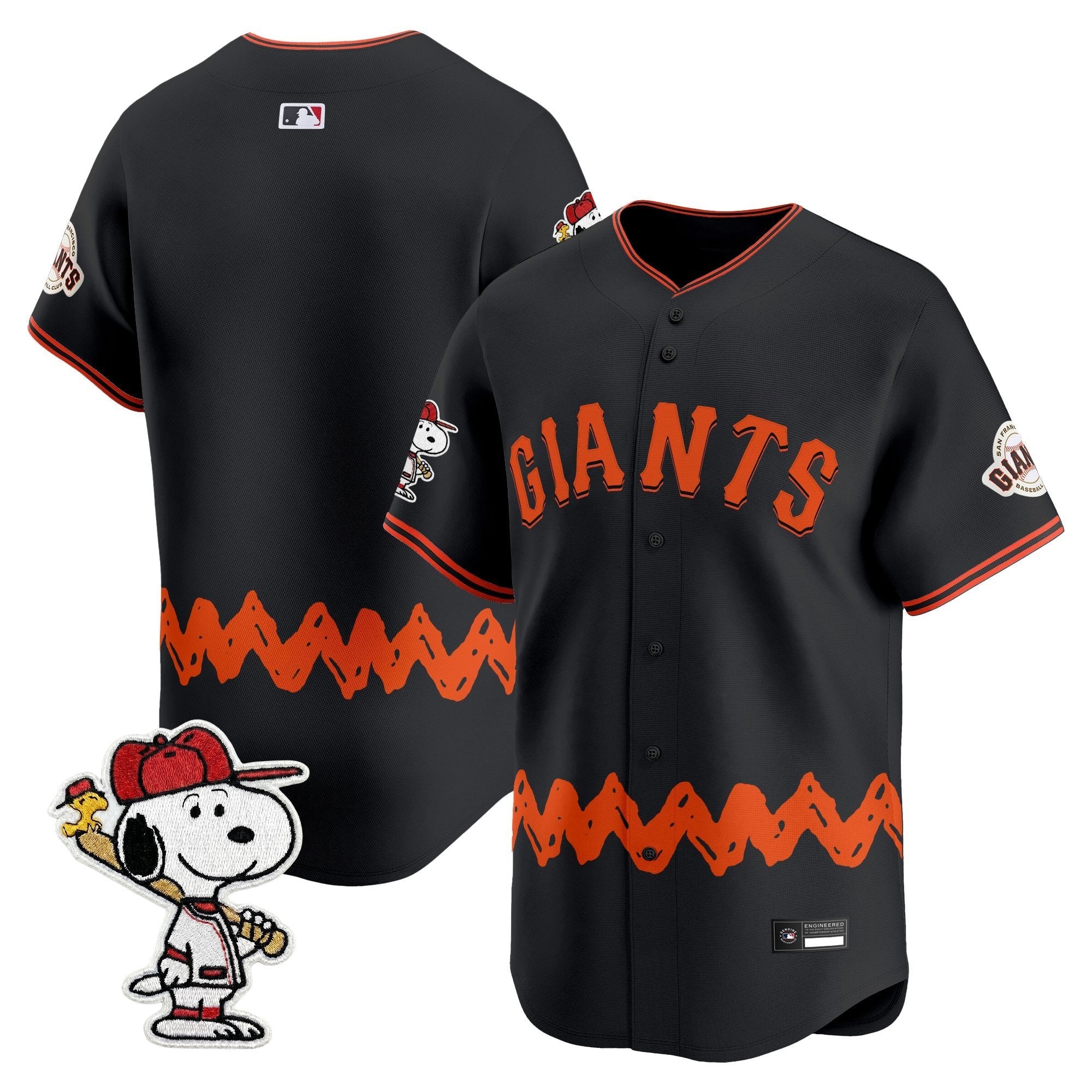 Men's San Francisco Giants x Peanuts Vapor Premier Limited Jersey - Stitched