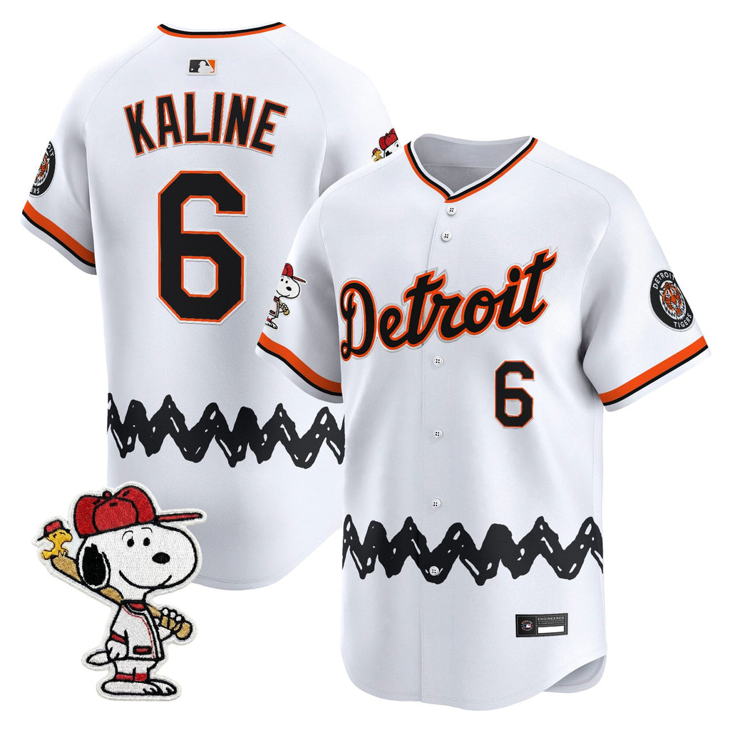 Men's Detroit Tigers x Peanuts Vapor Premier Limited Jersey - Stitched