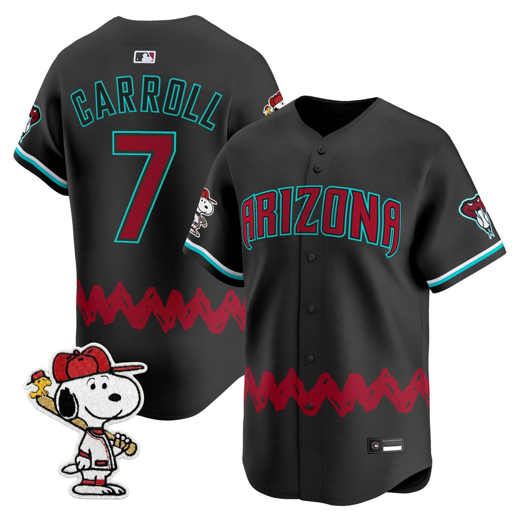 Men's Diamondbacks x Peanuts Vapor Premier Limited Jersey - Stitched
