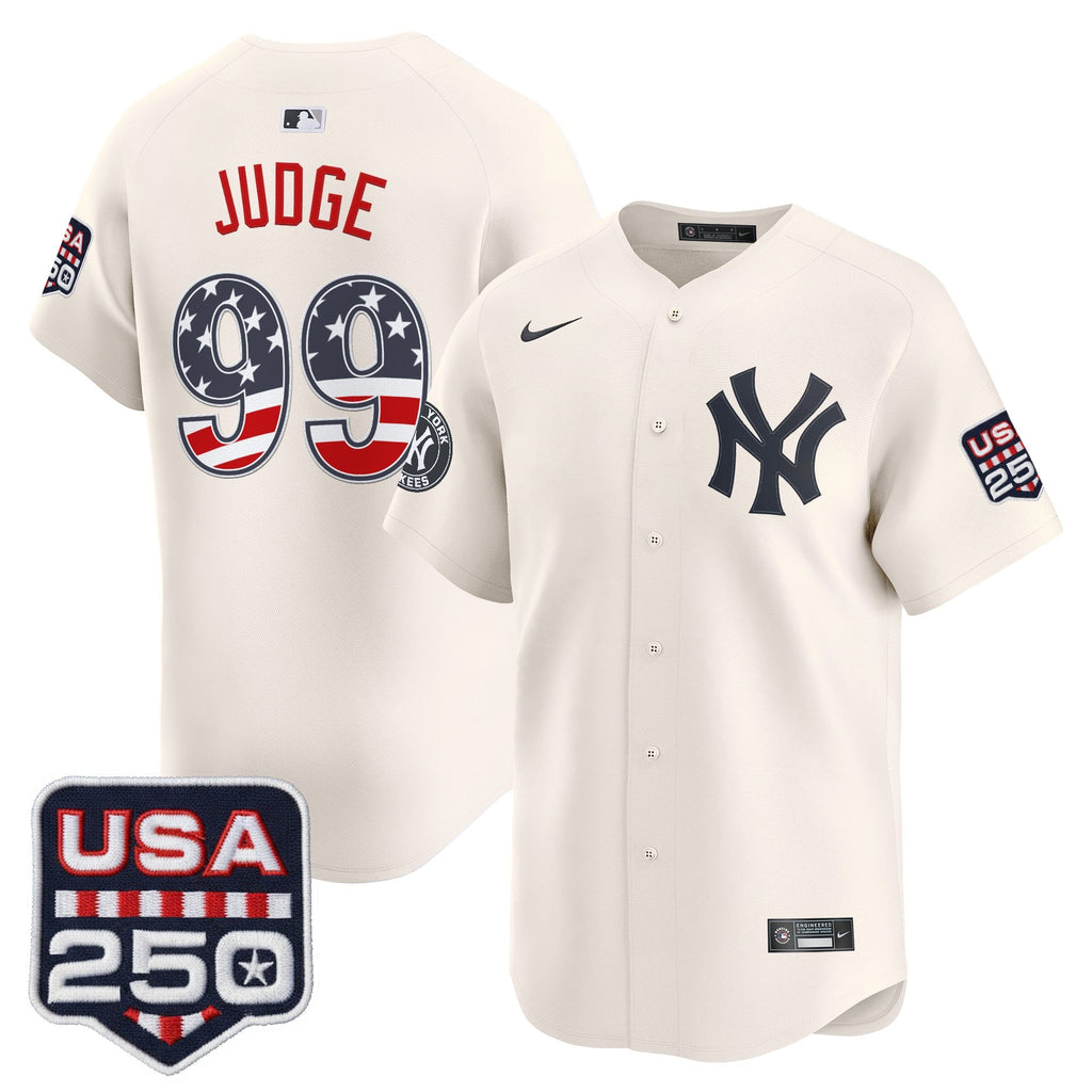 Men's New York Yankees USA 250 Fourth of July Vapor Premier Limited Jersey - All Stitched