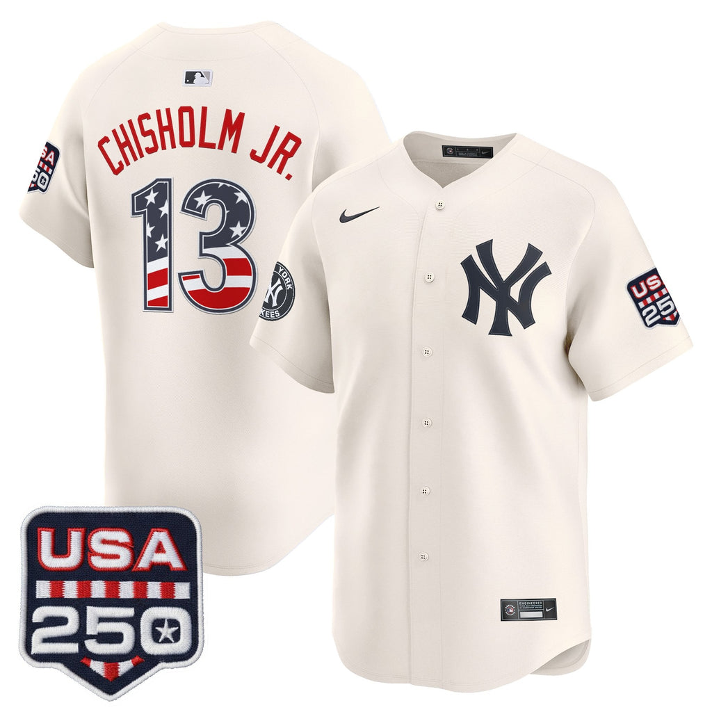 Men's New York Yankees USA 250 Fourth of July Vapor Premier Limited Jersey - All Stitched
