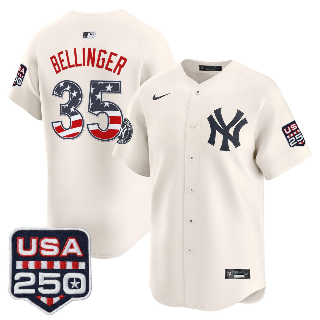 Men's New York Yankees USA 250 Fourth of July Vapor Premier Limited Jersey - All Stitched