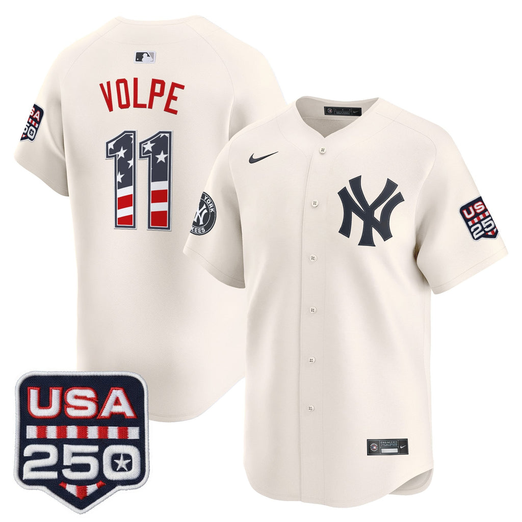 Men's New York Yankees USA 250 Fourth of July Vapor Premier Limited Jersey - All Stitched