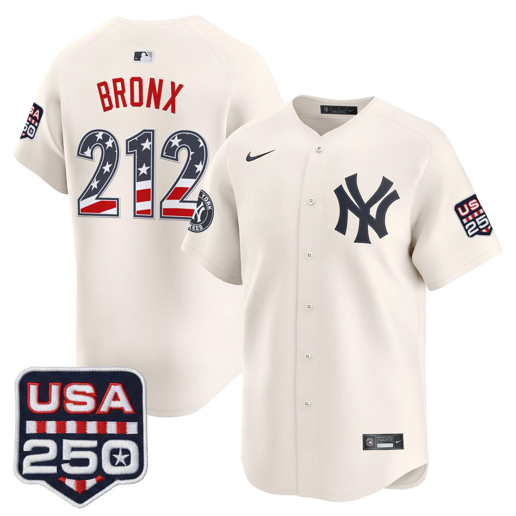 Men's New York Yankees USA 250 Fourth of July Vapor Premier Limited Jersey - All Stitched
