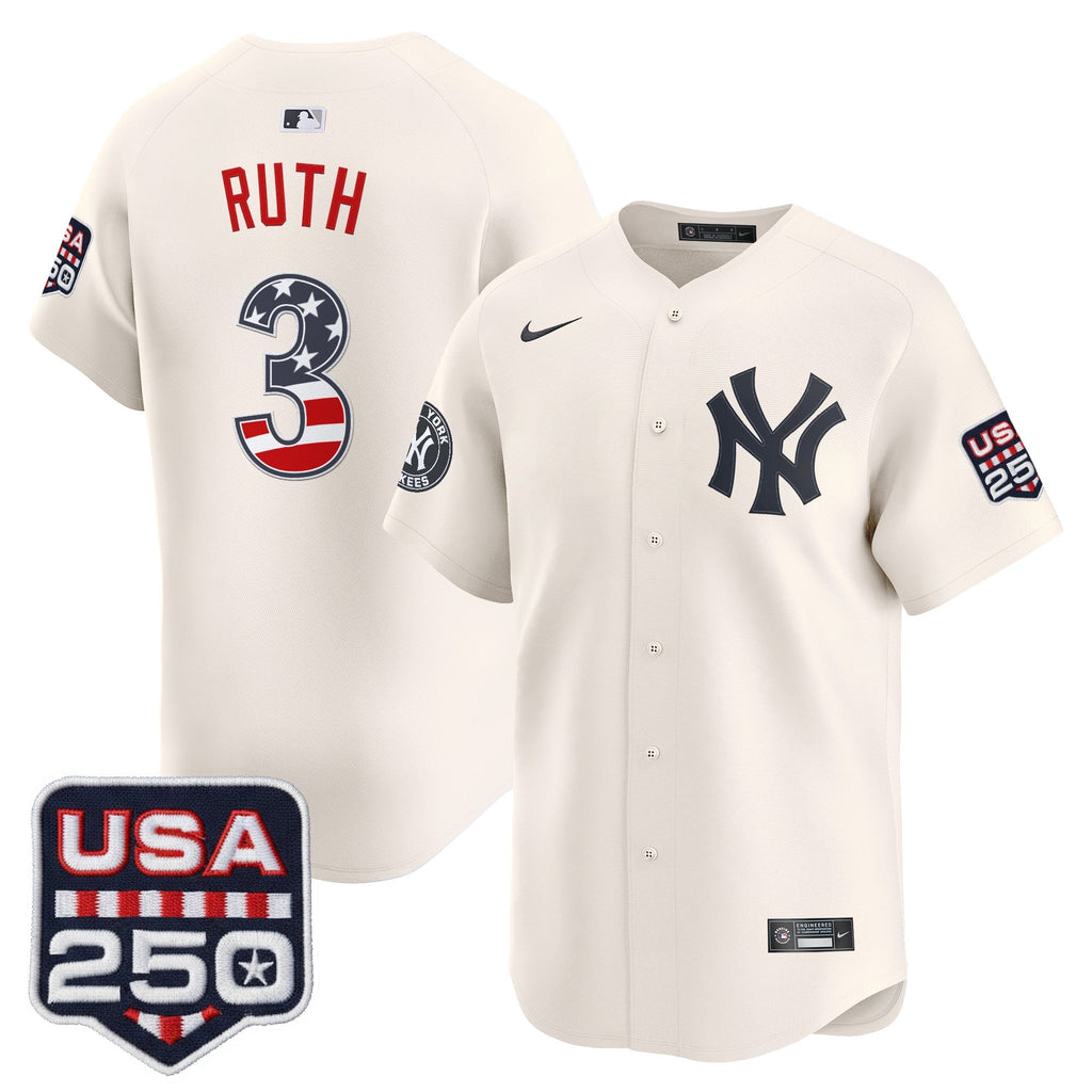 Men's New York Yankees USA 250 Fourth of July Vapor Premier Limited Jersey - All Stitched