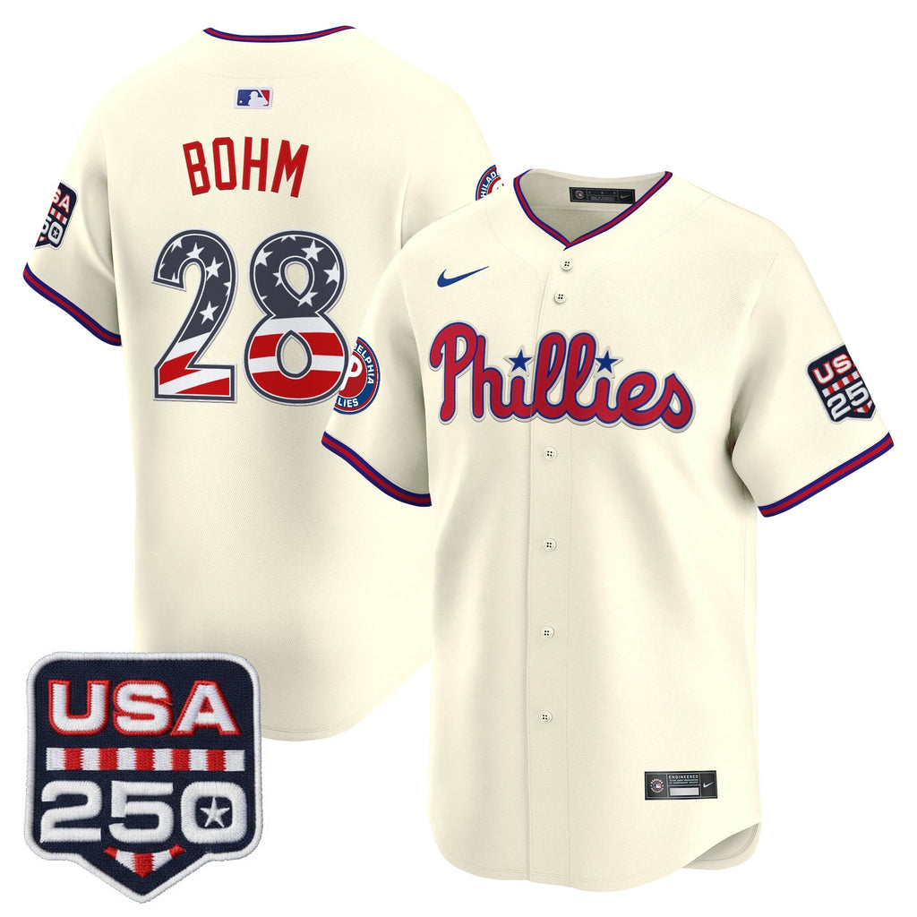 Men's Philadelphia Phillies USA 250 Fourth of July Vapor Premier Limited Jersey - All Stitched