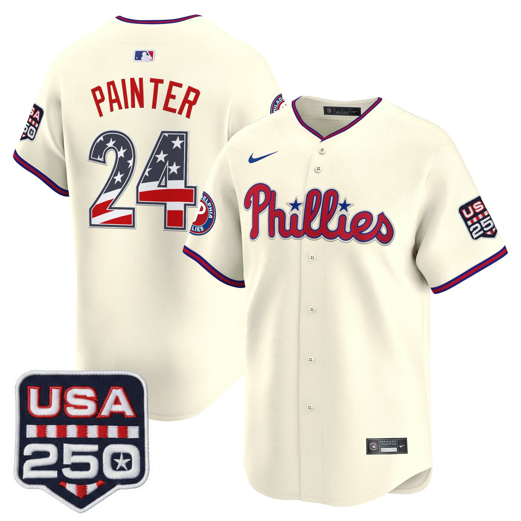 Men's Philadelphia Phillies USA 250 Fourth of July Vapor Premier Limited Jersey - All Stitched