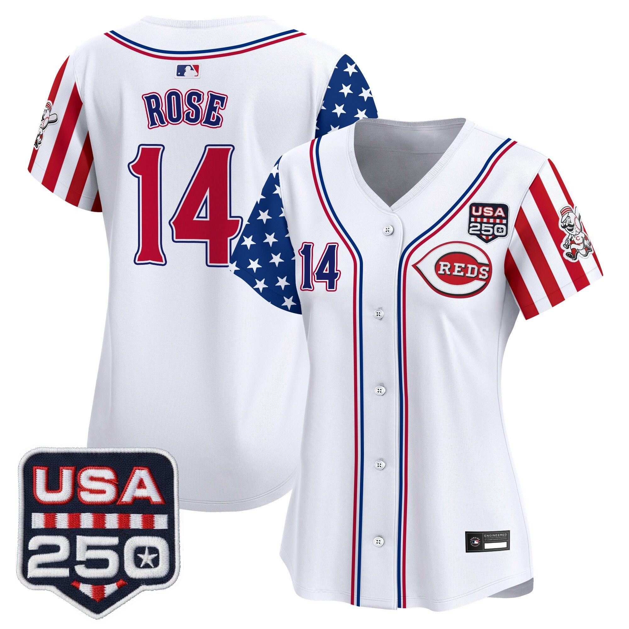 Women's Cincinnati Reds "America250 Edition" Vapor Premier Limited Jersey - All Stitched