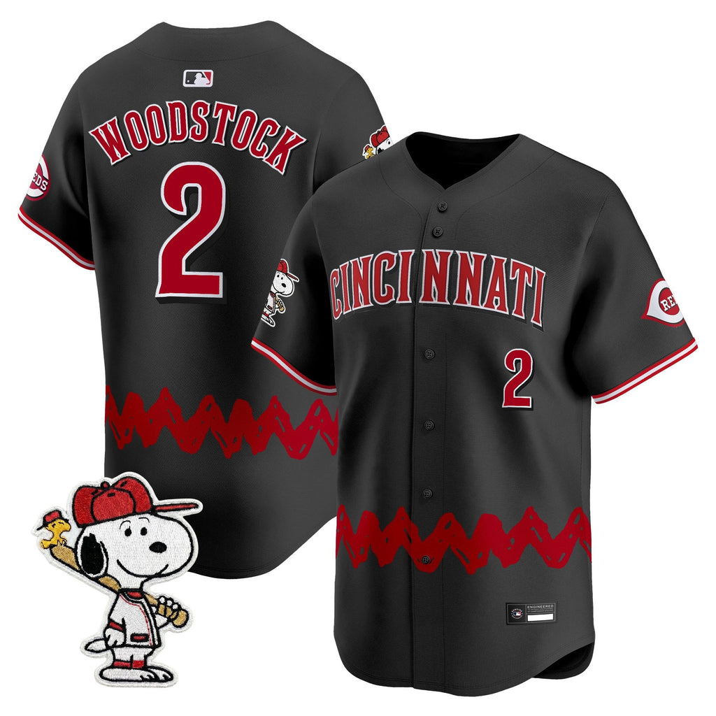 Men's Cincinnati Reds x Peanuts Vapor Premier Limited Jersey - Stitched